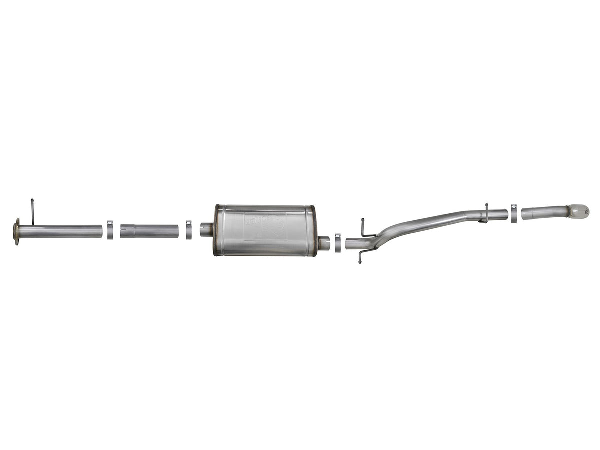 Mach Force-Xp 3 Inch 409 Stainless Cat-Back Hi-Tuck Exhaust System w/ Tip GM Colorado/Canyon 15-22 L4-2.5L/V6-3.6L aFe Power-3