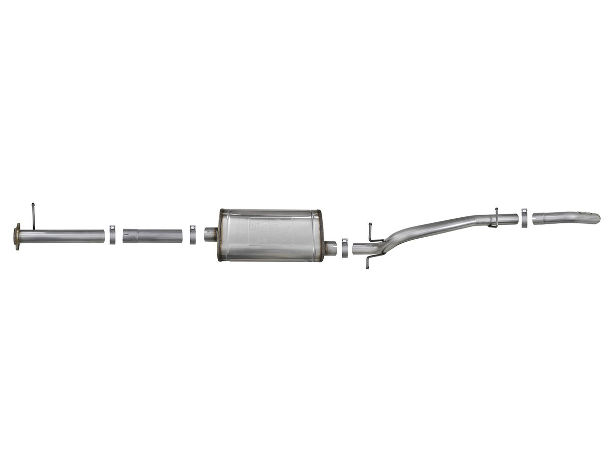 Mach Force-Xp 3 Inch 409 Stainless Steel Cat-Back Hi-Tuck Exhaust System GM Colorado/Canyon 15-22 L4-2.5L/V6-3.6L aFe Power-3