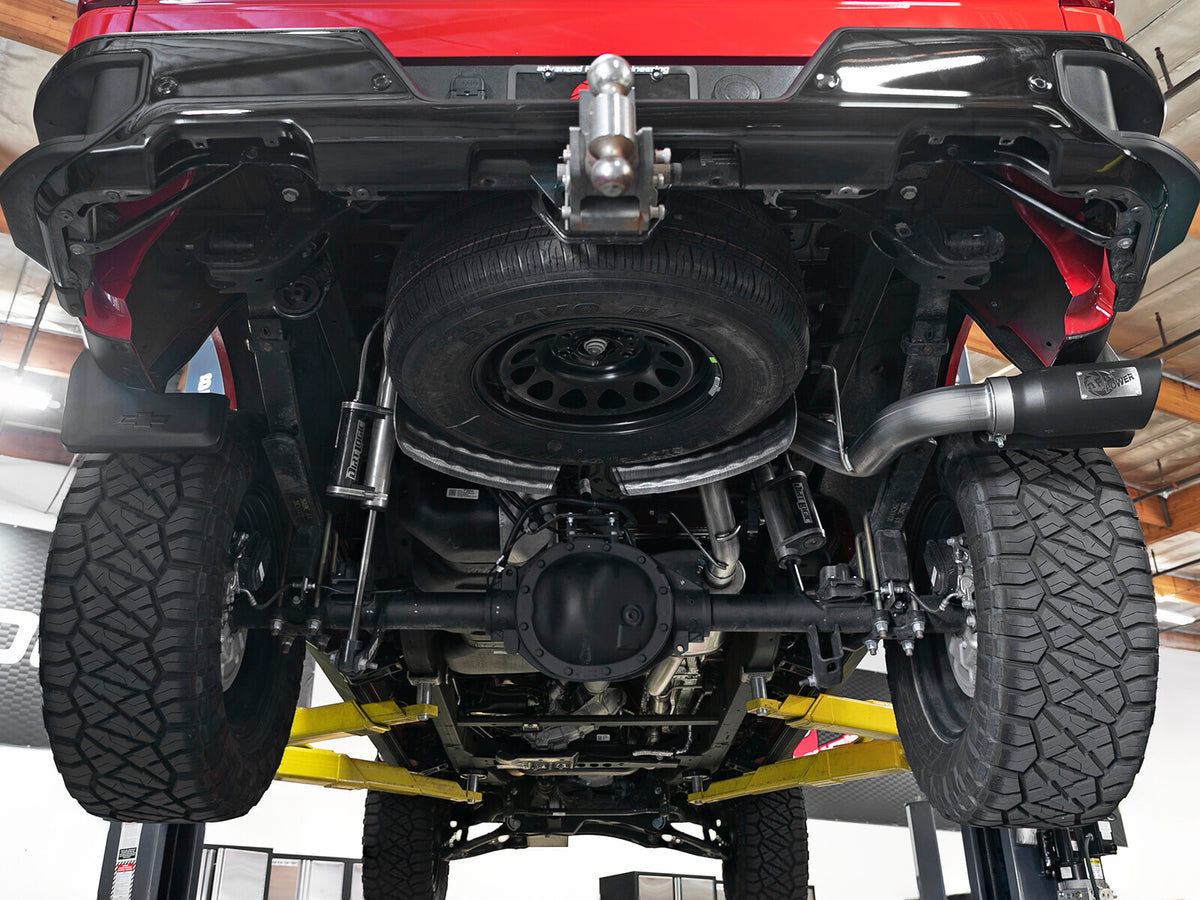 Apollo GT Series 3 Inch 409 Stainless Steel Cat-Back Exhaust System w/ Tip GM Silverado/Sierra 1500 19-26 V6-4.3L/V8-5.3L aFe Power-13
