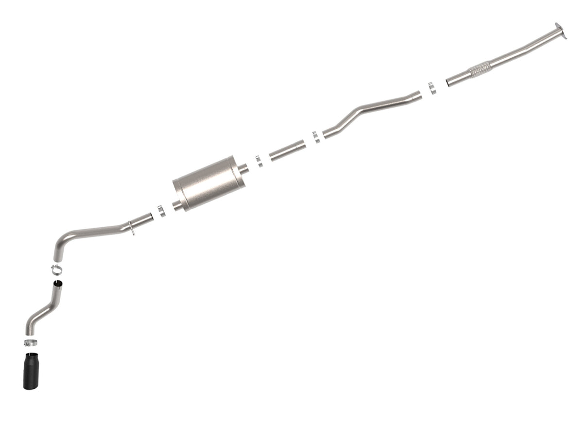 Apollo GT Series 3 Inch 409 Stainless Steel Cat-Back Exhaust System w/ Tip GM Silverado/Sierra 1500 19-26 L4-2.7L (t) aFe Power-10
