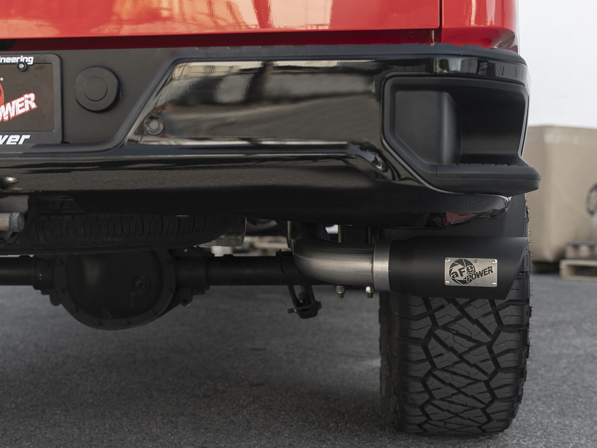 Apollo GT Series 3 Inch 409 Stainless Steel Cat-Back Exhaust System w/ Tip GM Silverado/Sierra 1500 19-26 L4-2.7L (t) aFe Power-11