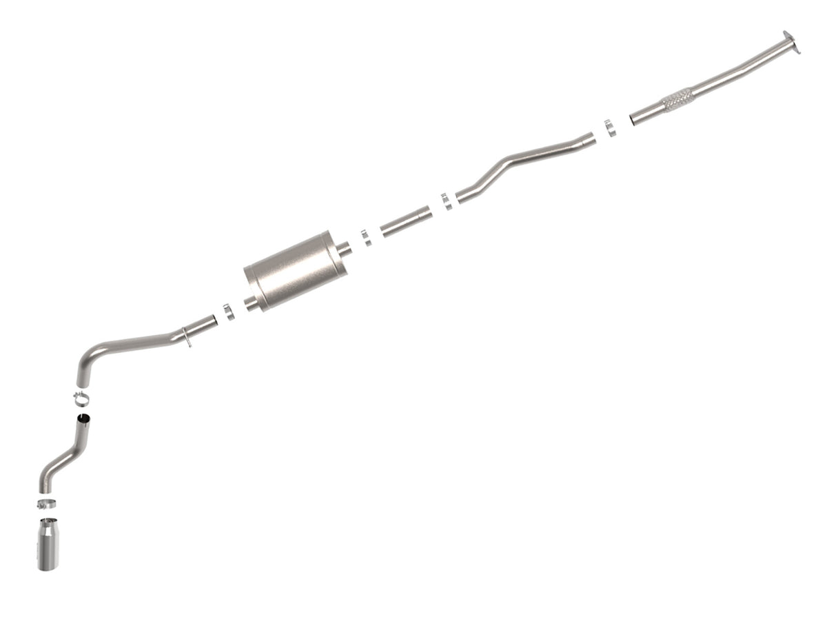 Apollo GT Series 3 Inch 409 Stainless Steel Cat-Back Exhaust System w/ Tip GM Silverado/Sierra 1500 19-26 L4-2.7L (t) aFe Power-3