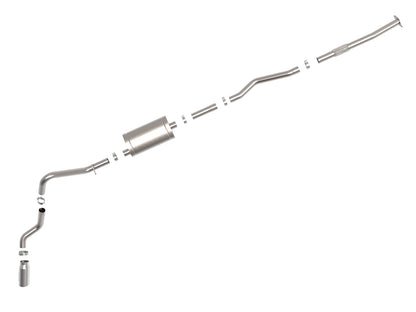 Apollo GT Series 3 Inch 409 Stainless Steel Cat-Back Exhaust System w/ Tip GM Silverado/Sierra 1500 19-26 L4-2.7L (t) aFe Power-3