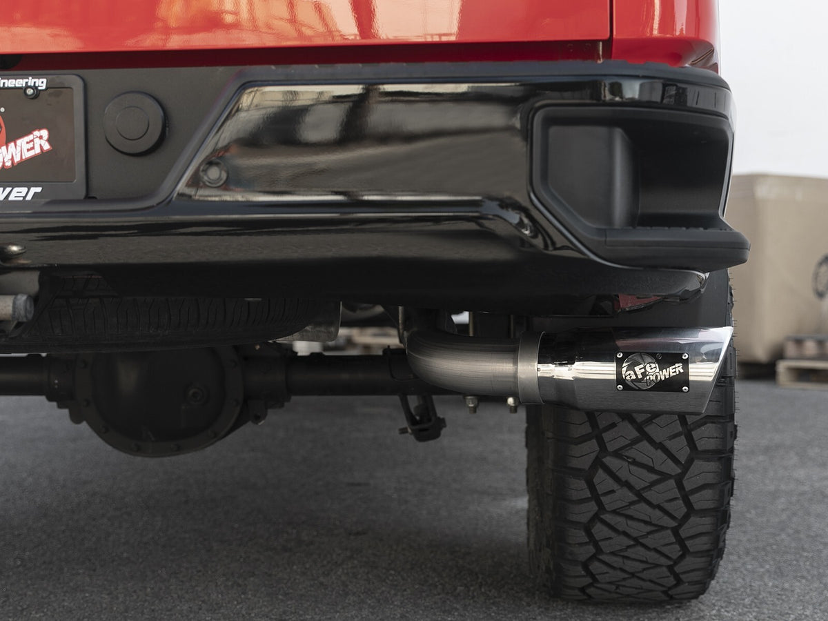 Apollo GT Series 3 Inch 409 Stainless Steel Cat-Back Exhaust System w/ Tip GM Silverado/Sierra 1500 19-26 L4-2.7L (t) aFe Power-4