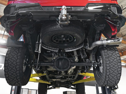 Apollo GT Series 3 Inch 409 Stainless Steel Cat-Back Exhaust System w/ Tip GM Silverado/Sierra 1500 19-26 L4-2.7L (t) aFe Power-6