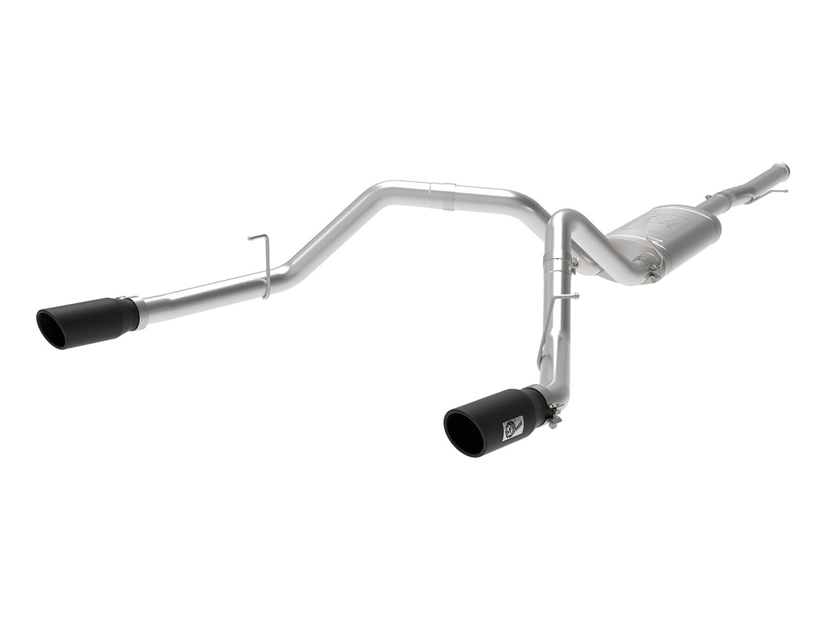 Apollo GT Series 3 Inch 409 Stainless Steel Cat-Back Exhaust System w/ Tip GM Silverado/Sierra 1500 09-18 V6-4.3/V8-4.8/5.3L aFe Power-2