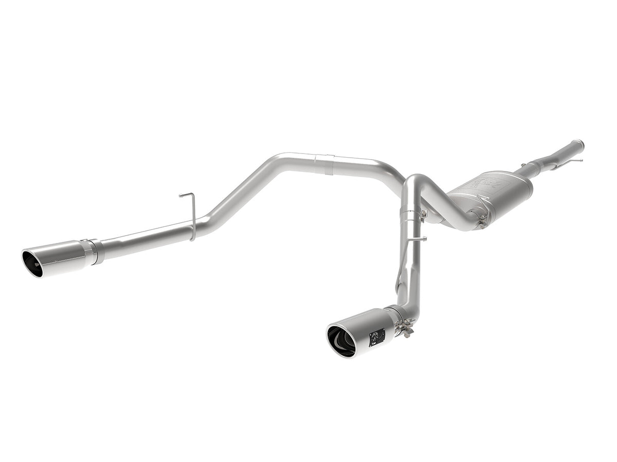 Apollo GT Series 3 Inch 409 Stainless Steel Cat-Back Exhaust System w/ Tip GM Silverado/Sierra 1500 09-18 V6-4.3/V8-4.8/5.3L aFe Power