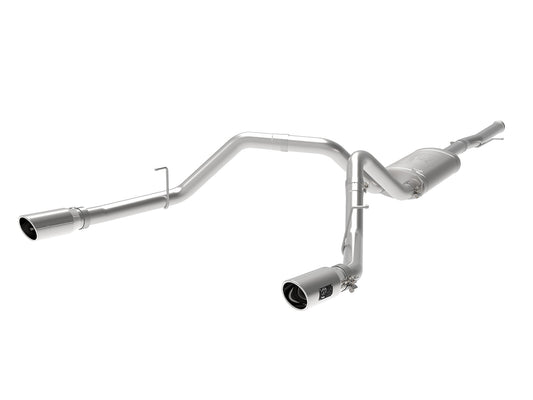 Apollo GT Series 3 Inch 409 Stainless Steel Cat-Back Exhaust System w/ Tip GM Silverado/Sierra 1500 09-18 V6-4.3/V8-4.8/5.3L aFe Power