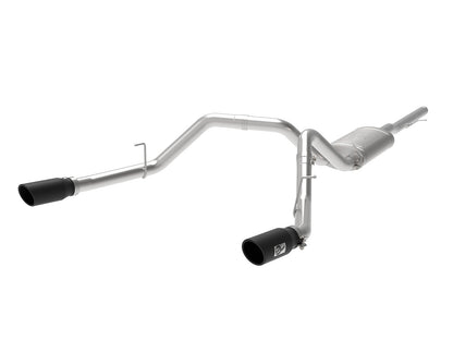 Apollo GT Series 3 Inch 409 Stainless Steel Cat-Back Exhaust System w/ Tip GM Silverado/Sierra 1500 09-19 V6-4.3/V8-4.8/5.3L aFe Power-2