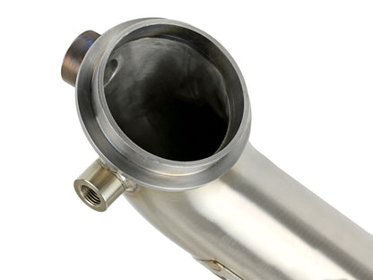 Mach Force-Xp 3 Inch 409 Stainless Steel Downpipe GM Diesel Trucks 15-16 V8-6.6L (td) Lml aFe Power-1