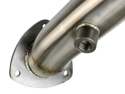 Mach Force-Xp 3 Inch 409 Stainless Steel Downpipe GM Diesel Trucks 15-16 V8-6.6L (td) Lml aFe Power-2