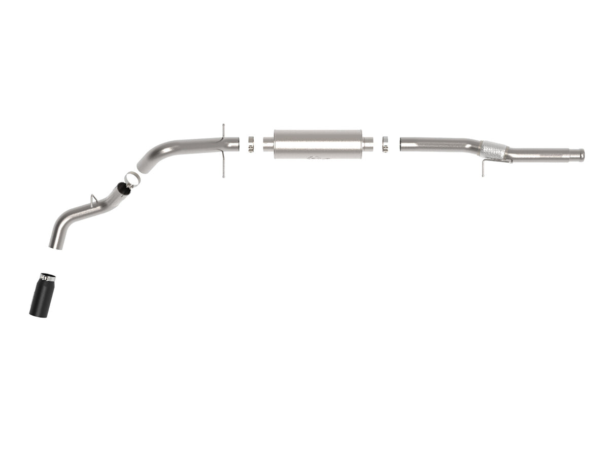 Apollo GT Series 4 Inch 409 Stainless Steel Cat-Back Exhaust System w/ Tip GM Silverado/Sierra 1500 14-18 V8-6.2L aFe Power-12