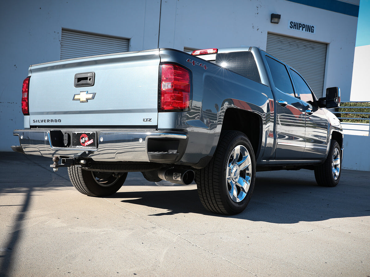 Apollo GT Series 4 Inch 409 Stainless Steel Cat-Back Exhaust System w/ Tip GM Silverado/Sierra 1500 14-18 V8-6.2L aFe Power-13