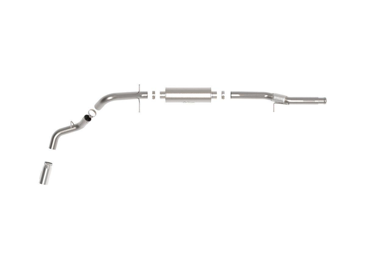 Apollo GT Series 4 Inch 409 Stainless Steel Cat-Back Exhaust System w/ Tip GM Silverado/Sierra 1500 14-18 V8-6.2L aFe Power-4