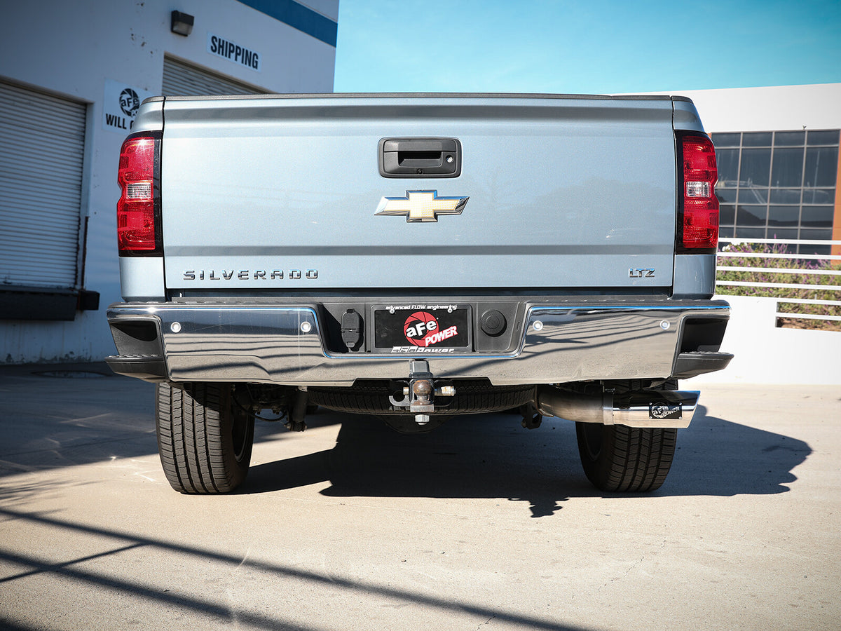 Apollo GT Series 4 Inch 409 Stainless Steel Cat-Back Exhaust System w/ Tip GM Silverado/Sierra 1500 14-18 V8-6.2L aFe Power-6