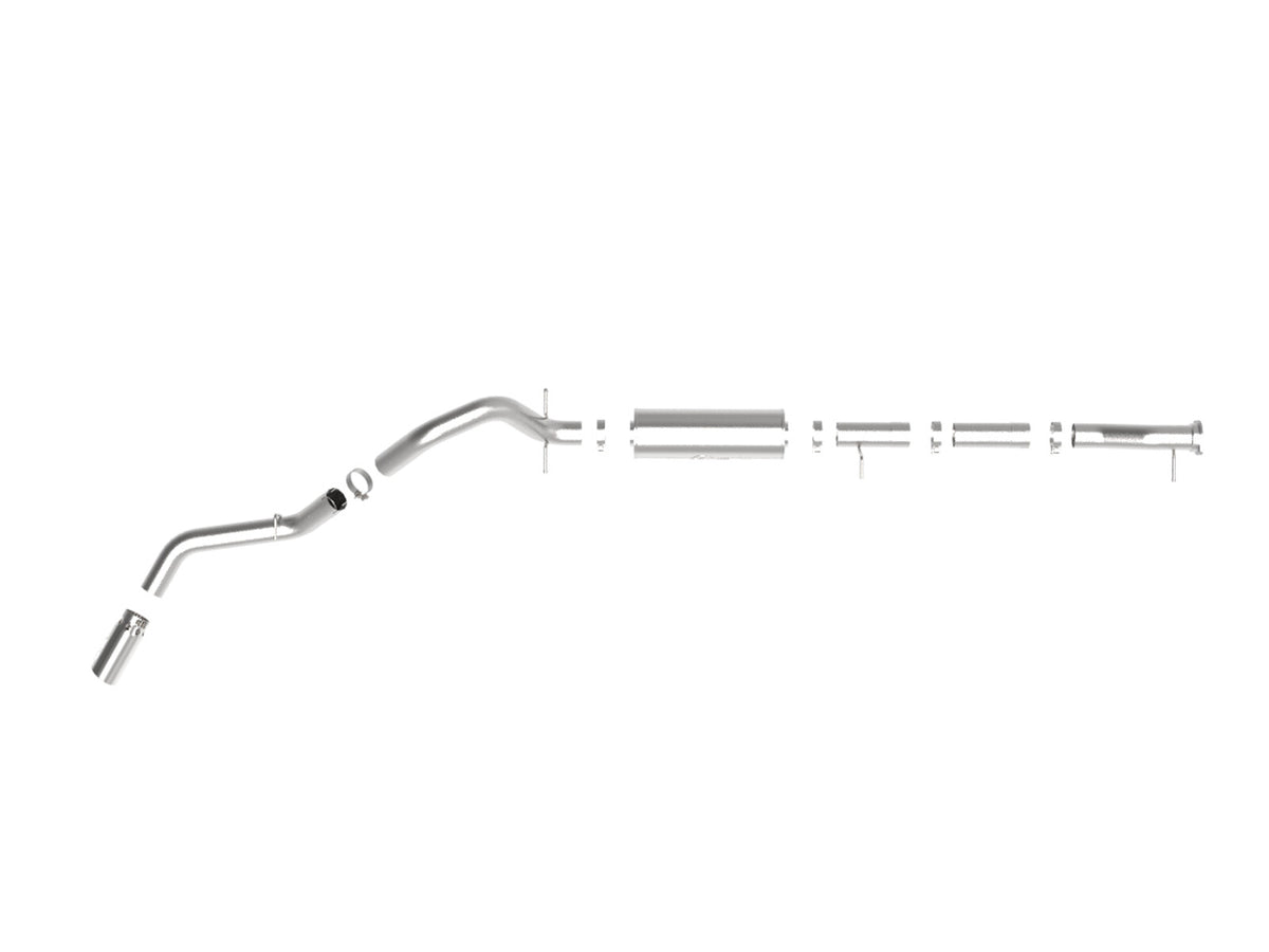 Apollo GT Series 4 Inch 409 Stainless Steel Cat-Back Exhaust System w/ Tip GM 2500/3500HD 20-26 V8-6.6L L8T 149.4-159 Inch Wheelbase aFe Power-1