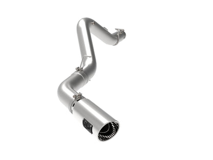 Large Bore-HD 5 Inch 409 Stainless Steel Dpf-Back Exhaust System w/ Tip GM Diesel Trucks 20-23 V8-6.6L (td) L5P aFe Power