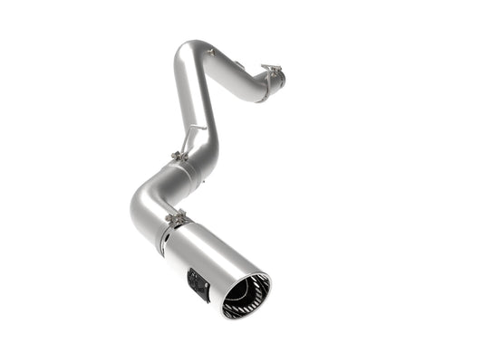 Large Bore-HD 5 Inch 409 Stainless Steel Dpf-Back Exhaust System w/ Tip GM Diesel Trucks 20-23 V8-6.6L (td) L5P aFe Power