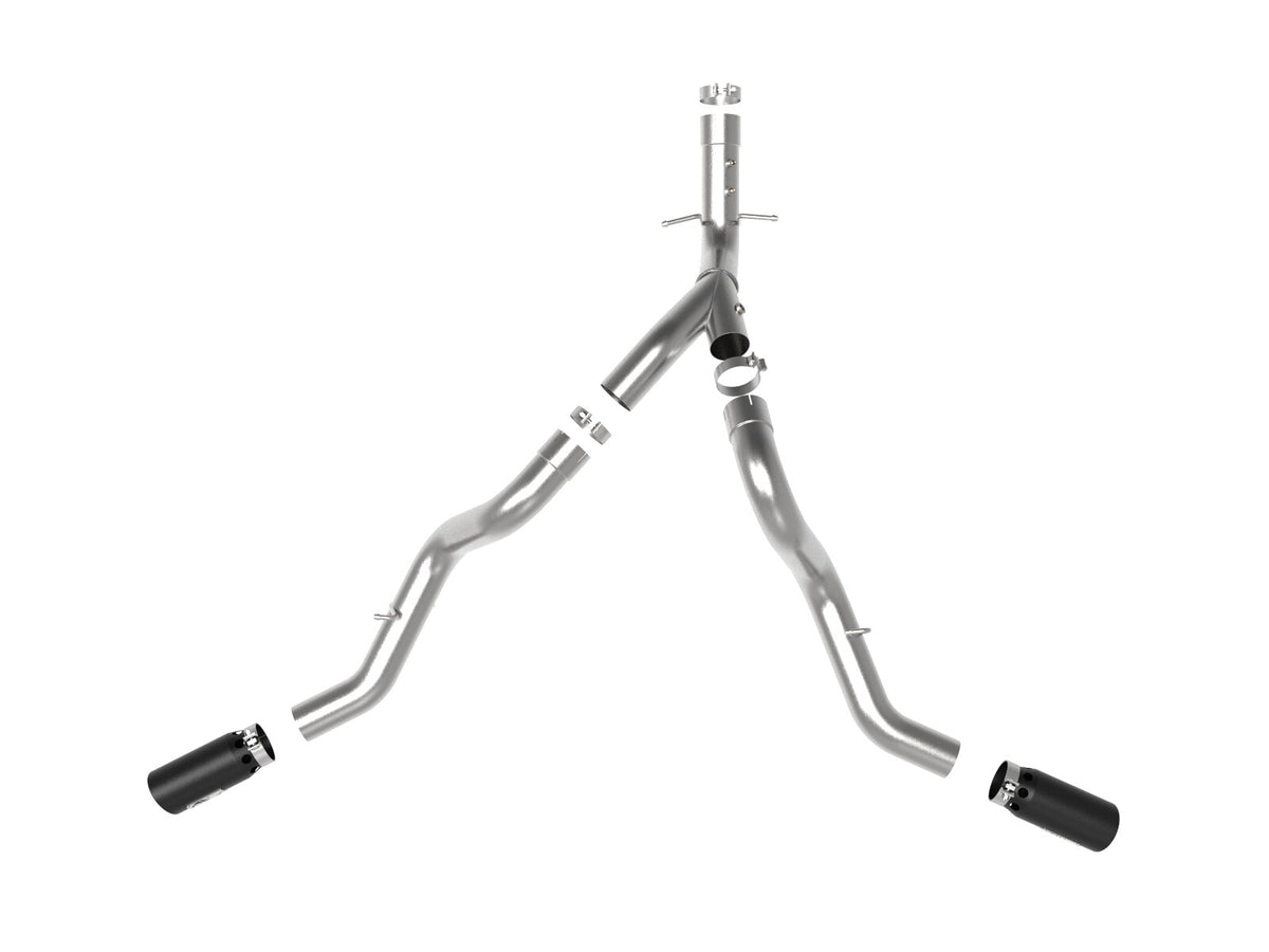 Large Bore-HD 4 Inch 409 Stainless Steel Dpf-Back Exhaust System w/ Tip GM Diesel Trucks 20-26 V8-6.6L (td) L5P aFe Power-8