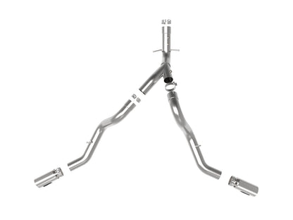 Large Bore-HD 4 Inch 409 Stainless Steel Dpf-Back Exhaust System w/ Tip GM Diesel Trucks 20-26 V8-6.6L (td) L5P aFe Power-2