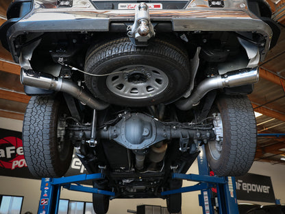 Large Bore-HD 4 Inch 409 Stainless Steel Dpf-Back Exhaust System w/ Tip GM Diesel Trucks 20-26 V8-6.6L (td) L5P aFe Power-5