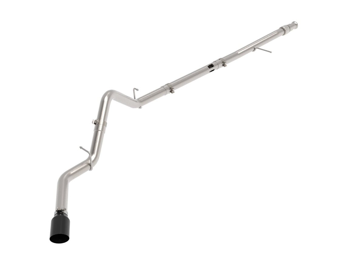 Large Bore-HD 3 Inch 409 Stainless Steel Dpf-Back Exhaust System w/ Tip GM Trucks 20-22 L6-3.0L (td) LM2 aFe Power-7