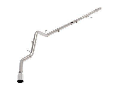 Large Bore-HD 3 Inch 409 Stainless Steel Dpf-Back Exhaust System w/ Tip GM Trucks 20-22 L6-3.0L (td) LM2 aFe Power