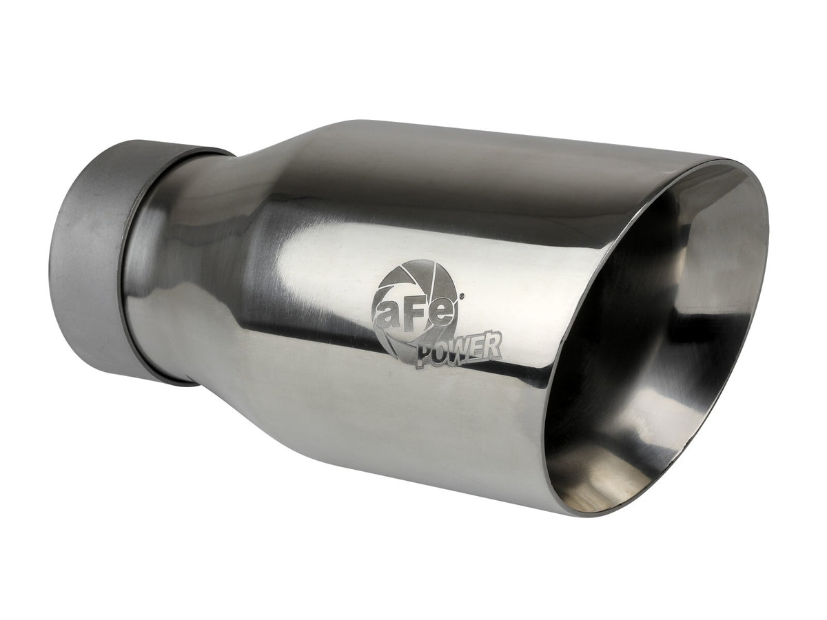 Large Bore-HD 3 Inch 409 Stainless Steel Dpf-Back Exhaust System w/ Tip GM Trucks 20-22 L6-3.0L (td) LM2 aFe Power-1