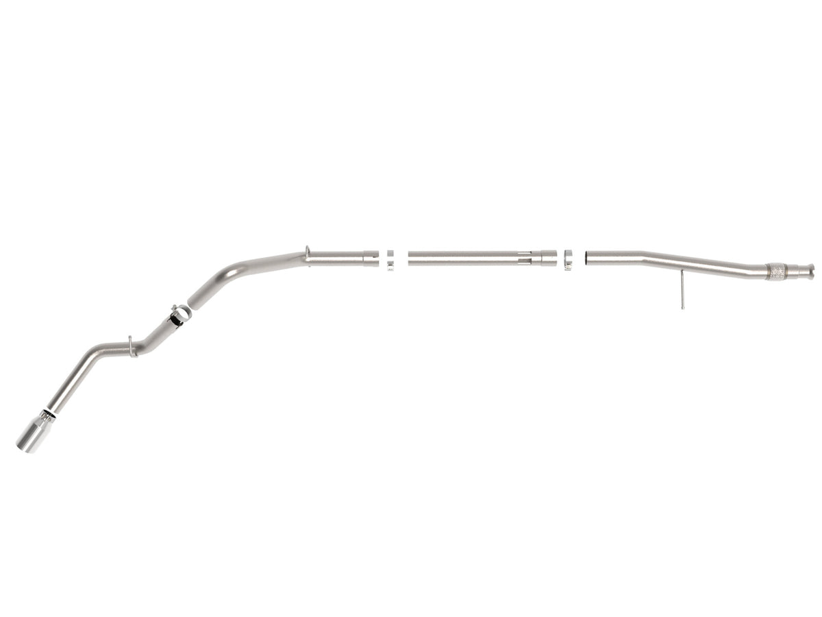 Large Bore-HD 3 Inch 409 Stainless Steel Dpf-Back Exhaust System w/ Tip GM Trucks 20-22 L6-3.0L (td) LM2 aFe Power-3