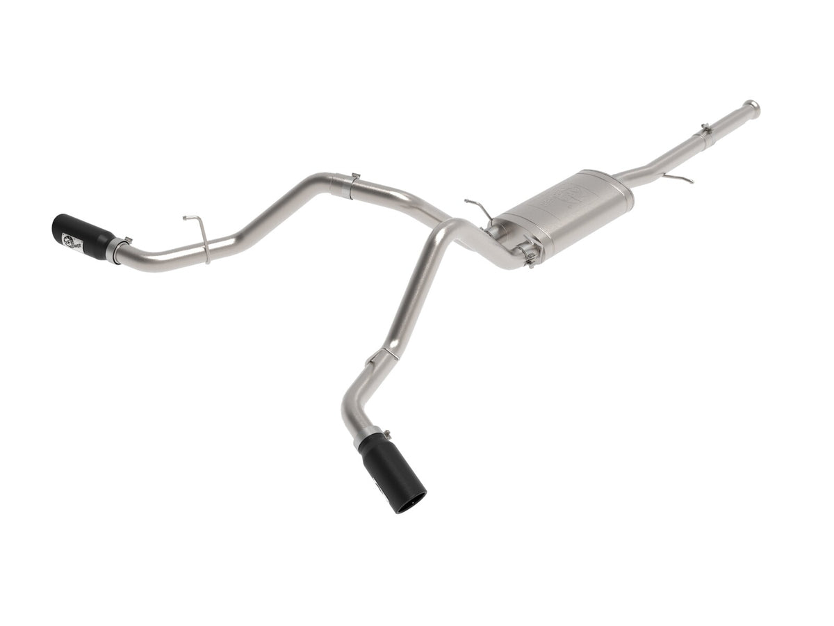 Apollo GT Series 3 Inch Cat-Back Exhaust System w/ Dual Rear-Side Exit Tips GM Trucks 09-18 V6-4.3L/V8-4.8/5.3L aFe Power-6