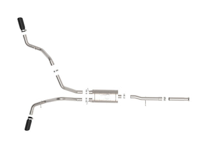 Apollo GT Series 3 Inch Cat-Back Exhaust System w/ Dual Rear-Side Exit Tips GM Trucks 09-18 V6-4.3L/V8-4.8/5.3L aFe Power-9