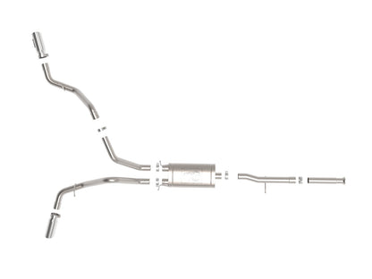 Apollo GT Series 3 Inch Cat-Back Exhaust System w/ Dual Rear-Side Exit Tips GM Trucks 09-18 V6-4.3L/V8-4.8/5.3L aFe Power-3
