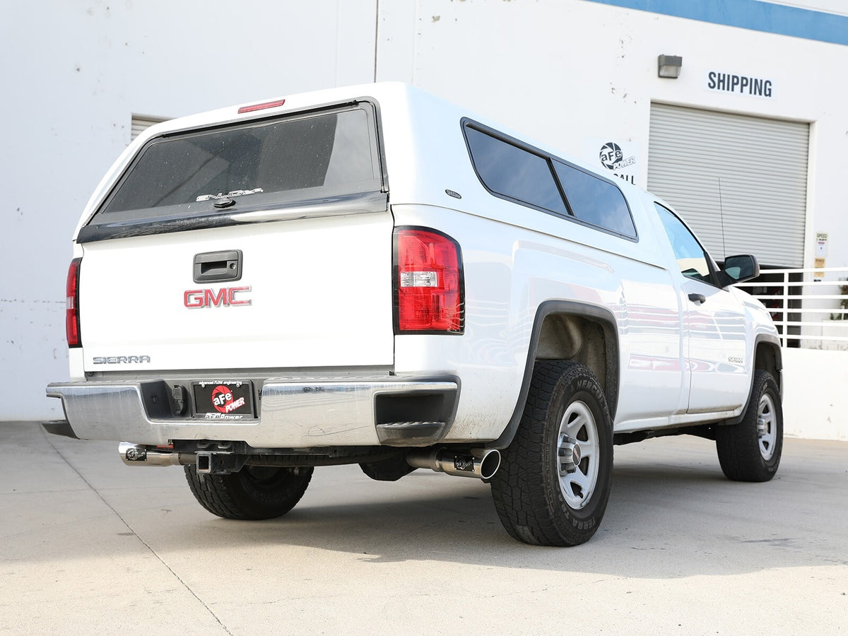 Apollo GT Series 3 Inch Cat-Back Exhaust System w/ Dual Rear-Side Exit Tips GM Trucks 09-18 V6-4.3L/V8-4.8/5.3L aFe Power-4