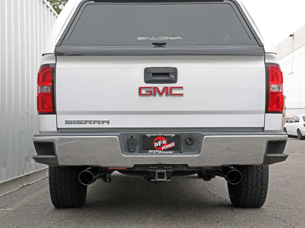 Apollo GT Series 3 Inch Cat-Back Exhaust System w/ Dual Rear Exit w/ Tips GM Trucks 09-18 V6-4.3L/V8-4.8/5.3L aFe Power-12