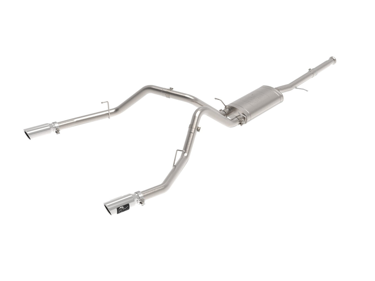 Apollo GT Series 3 Inch Cat-Back Exhaust System w/ Dual Rear Exit w/ Tips GM Trucks 09-18 V6-4.3L/V8-4.8/5.3L aFe Power