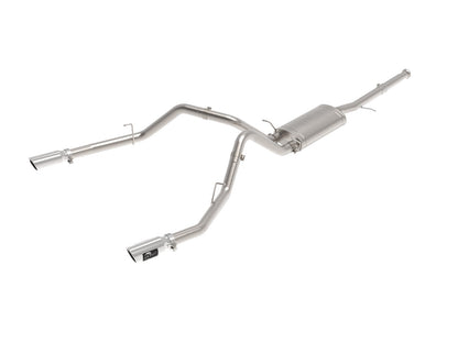 Apollo GT Series 3 Inch Cat-Back Exhaust System w/ Dual Rear Exit w/ Tips GM Trucks 09-18 V6-4.3L/V8-4.8/5.3L aFe Power