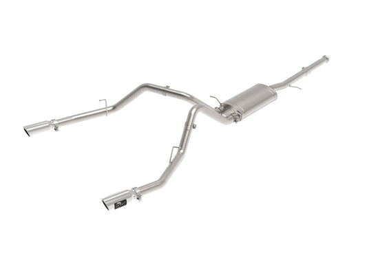 Apollo GT Series 3 Inch Cat-Back Exhaust System w/ Dual Rear Exit w/ Tips GM Trucks 09-18 V6-4.3L/V8-4.8/5.3L aFe Power