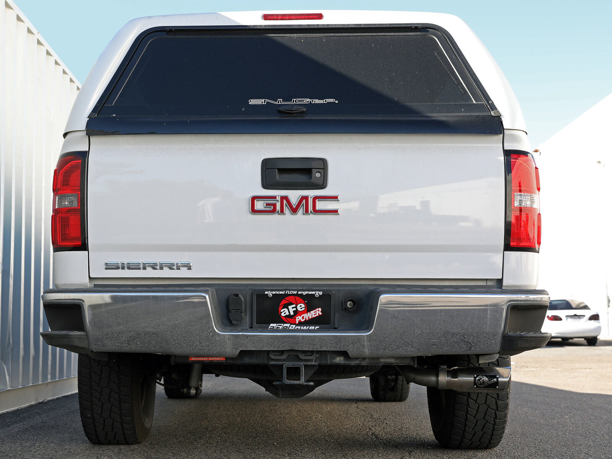 Apollo GT Series 3 Inch 409 Stainless Steel Cat-Back Exhaust System w/ Tip GM Trucks 09-18 V6-4.3L/V8-4.8/5.3L aFe Power-5