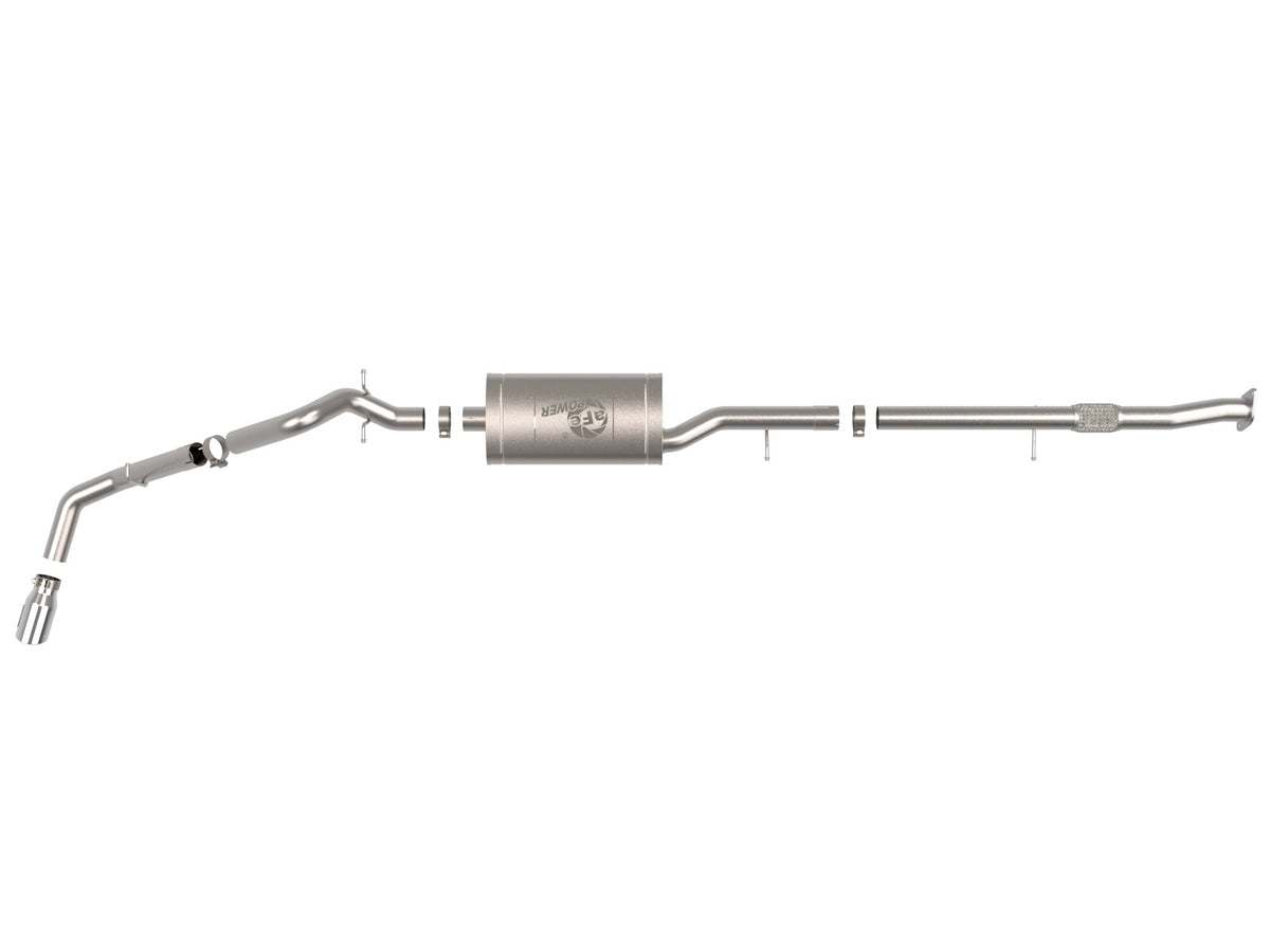 Apollo GT Series 3 Inch 409 Stainless Steel Cat-Back Exhaust System w/ Tip GM Colorado/Canyon 23-26 L4-2.7L (t) aFe Power-1