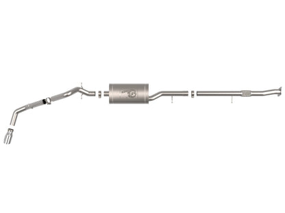 Apollo GT Series 3 Inch 409 Stainless Steel Cat-Back Exhaust System w/ Tip GM Colorado/Canyon 23-26 L4-2.7L (t) aFe Power-1