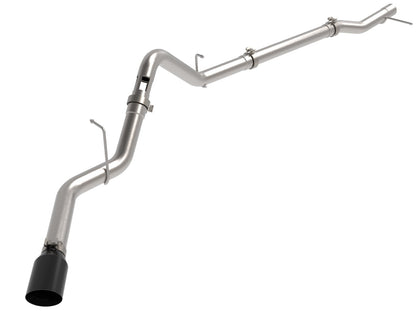 Large Bore-HD 3 Inch 409 Stainless Steel Dpf-Back Exhaust System w/ Tip GM Trucks 23-26 L6-3.0L (td) LZ0 aFe Power-6