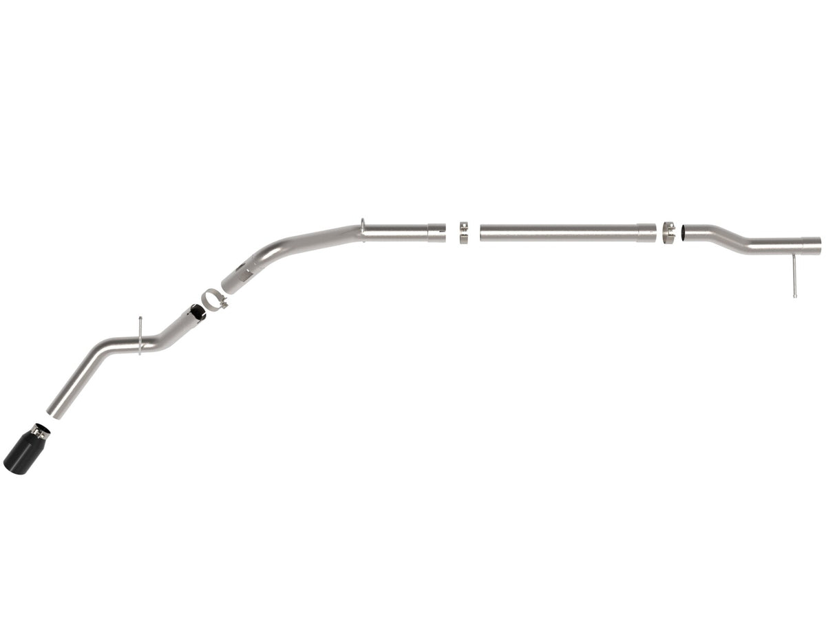 Large Bore-HD 3 Inch 409 Stainless Steel Dpf-Back Exhaust System w/ Tip GM Trucks 23-26 L6-3.0L (td) LZ0 aFe Power-8