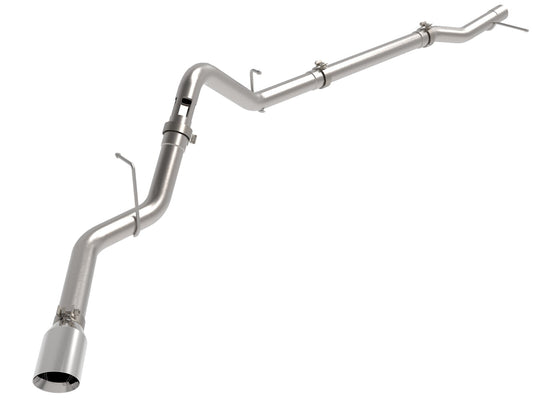 Large Bore-HD 3 Inch 409 Stainless Steel Dpf-Back Exhaust System w/ Tip GM Trucks 23-26 L6-3.0L (td) LZ0 aFe Power