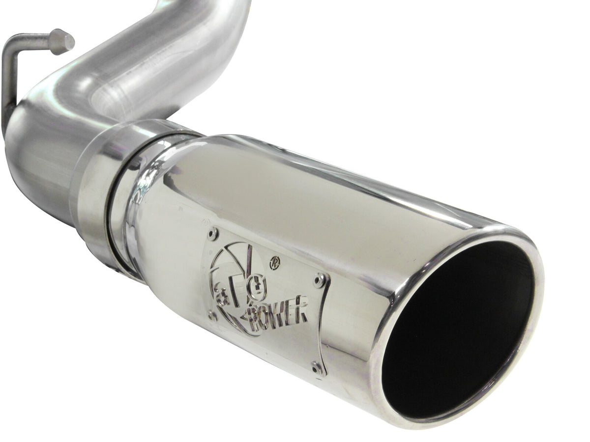 Mach Force-Xp 3 Inch 409 Stainless Steel Cat-Back Exhaust System w/Polished Tip Toyota Tacoma 05-12 V6-4.0L aFe Power-4