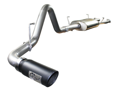 Mach Force-Xp 2-1/2 Inch to 3 Inch 409 Stainless Steel Cat-Back Exhaust w/ Tip Toyota Tundra 07-09 V8-4.7L aFe Power-1
