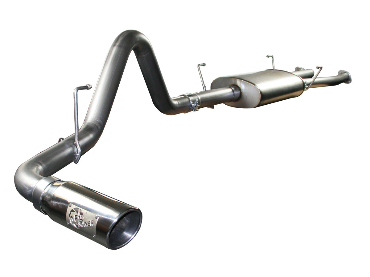 Mach Force-Xp 2-1/2 Inch to 3 Inch 409 Stainless Steel Cat-Back Exhaust w/ Tip Toyota Tundra 07-09 V8-4.7L aFe Power