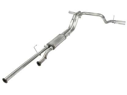 Mach Force-Xp 2-1/2 Inch to 3 Inch 409 Stainless Steel Cat-Back Exhaust w/ Tip Toyota Tundra 10-21 V8-5.7L aFe Power-2