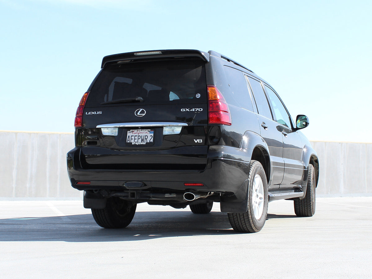 Mach Force-Xp 2-1/2 Inch 409 Stainless Steel Cat-Back Exhaust System w/Polished Tip Lexus Gx 470 05-09 V8-4.7L aFe Power-5