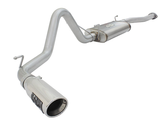 Mach Force-Xp 2-1/2 Inch 409 Stainless Steel Cat-Back Exhaust System w/ Tip Toyota Tacoma 13-15 L4-2.7L aFe Power