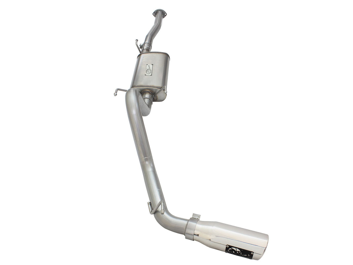 Mach Force-Xp 2-1/2 Inch 409 Stainless Steel Cat-Back Exhaust System w/ Tip Toyota Tacoma 13-15 L4-2.7L aFe Power-1